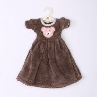 棕色可爱小衣服擦手巾 ZN204