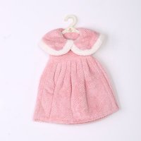 粉红色可爱公主裙小衣服擦手巾 ZN216