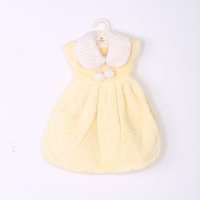 浅黄色可爱公主裙小衣服擦手巾 ZN232