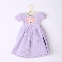 浅紫色可爱公主裙小衣服擦手巾 ZN236