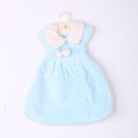 天蓝色可爱公主裙小衣服擦手巾 ZN246