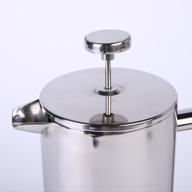 双层不锈钢咖啡壶 家用法压壶冲茶器 滤压过滤壶欧式咖啡器具 ZS202