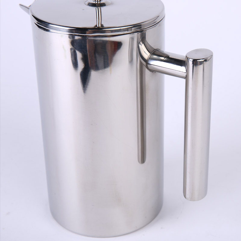 双层不锈钢咖啡壶 家用法压壶冲茶器 滤压过滤壶欧式咖啡器具 ZS203