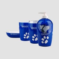 SP-C503可爱卡通史努比卫浴套装组新婚套装杯子皂碟乳液瓶牙刷架