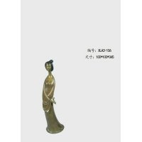 中式艺术铜雕抽象美人造型摆件铜像摆件家居装饰