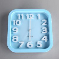正方形13寸挂钟AY15223立体钟面时尚装饰挂钟 JSD308
