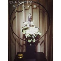 中式佛教工艺品铜制观音像摆件宗教工艺品佛铜像