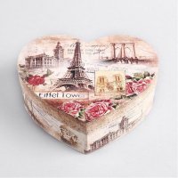 新款法国风情装饰心形三件套 糖果月饼盒礼品盒礼物盒 定制批发 w8888