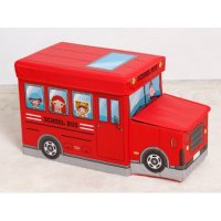 可爱卡通汽车造型红色牛津布小物件收纳箱