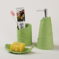 地中海风格法式田园 树叶化石 卫浴套装 浴室洗漱套件 商务礼品 新婚乔迁礼品556