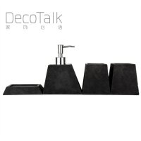 现代简约浴室洗漱套装 样板间配饰 设计师喜爱 卫浴四件套