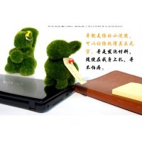 田园创意仿真绿色松鼠摆件家居软装