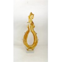 西式琉璃抽象异形茶造型摆件客厅卧室装饰