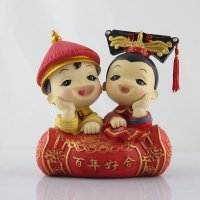 大禹家喜 浪漫七夕宫廷才子佳人礼品结婚礼物送男女朋友家居摆件DY9120