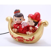 结婚礼品甜姬金元宝中摆件时尚创意家居用品送礼结婚礼物  9513