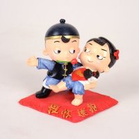 大禹婚房装饰生日情人新婚礼物工艺品/阿二情史树脂摆件DY9434