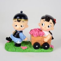 大禹婚房装饰生日情人新婚礼物工艺品/阿二情史树脂摆件DY9437