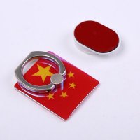 手机壳指环支架 中国国旗金属环指支架懒人创意平板通用个性支架 SBJP35