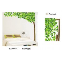 大树绿叶玄关墙贴装饰