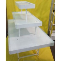 中岛三层架