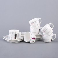欧式现代简约陶瓷YM0071六杯六碟咖啡杯 时尚创意咖啡杯水杯 YM0071