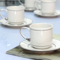 摆件创意家居装饰品 咖啡杯套装4杯（不含木架费）”NHTC1039-8-WS