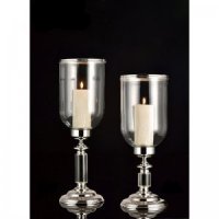 镀银玻璃蜡烛台欧式烛光晚餐 婚庆蜡烛杯 摆件结婚礼物（不含木架费）NHHJ215