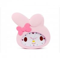 可爱卡通塑料静音Kitty挂钟 客厅卧室装饰时钟