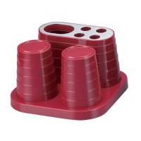 安雅洗漱用具 创意刷牙杯牙刷架时尚剃须刀架牙膏架 卫室洁齿套装