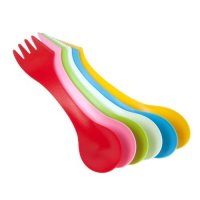 安雅安全餐具 儿童用创意刀叉勺一体餐具套装（6支装）