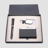 笔+名片盒+钥匙扣礼盒套装 时尚高档商务礼品个性定制实用节日礼品 TDL35