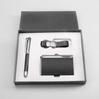 笔+名片盒+钥匙扣礼盒套装 时尚高档商务礼品个性定制实用节日礼品 TDL44