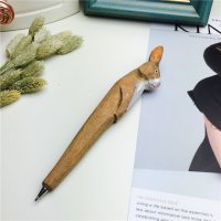 兔子 木制动物笔木雕笔