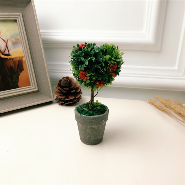 田园简约创意仿真绿植盆栽 客厅办公室内装饰植物软装家居摆件