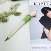 小粉猪 木制动物笔木雕笔