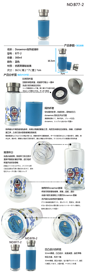 可爱卡通玻璃杯1