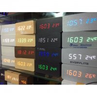 led钟 木头钟 发光木钟 usb和电池两种供电模式（下单备注款式）