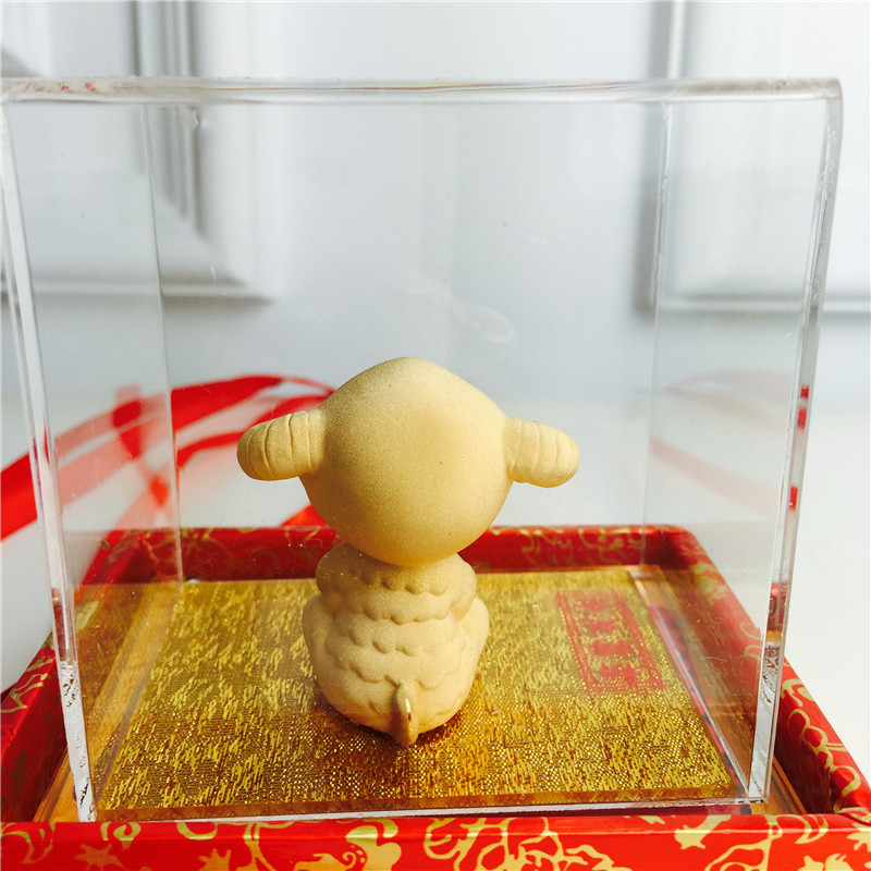 中式风水绒沙金工艺装饰摆件 生日贺寿喜庆婚宴礼物3