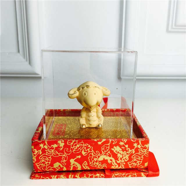中式风水绒沙金工艺装饰摆件 生日贺寿喜庆婚宴礼物