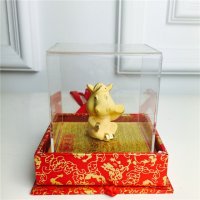 中式风水绒沙金工艺观世音金菩萨装饰摆件 生日贺寿喜庆婚宴礼物
