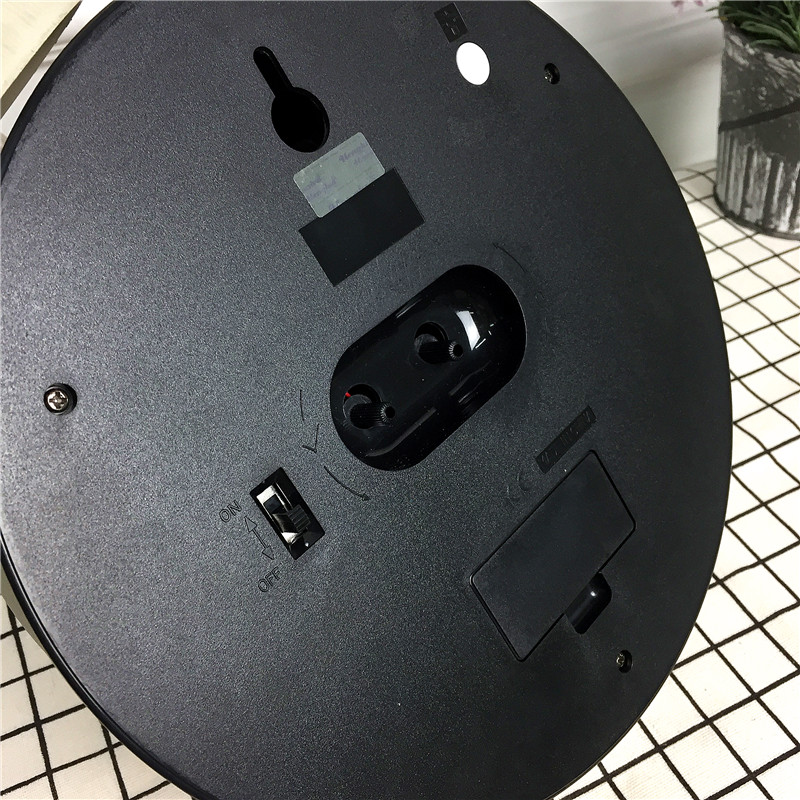 简约灰色静音床头打铃钟闹钟 桌面个性创意时钟4