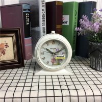 复古欧式田园创意闹钟懒人静音学生闹钟简约床头小闹钟座钟台钟