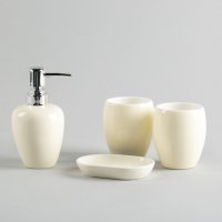 鼓形陶瓷卫浴四件套