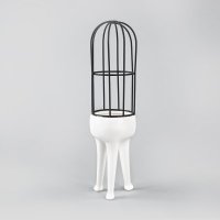 欧式简约花园宝宝小鸟笼造型摆件书房客厅摆设