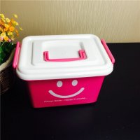 E-251/S 粉红色笑脸家居收纳箱储物箱置物箱杂物箱