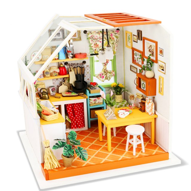 若态3D立体拼图拼装模型手工DIY小屋生日礼物女生创意美味厨房
