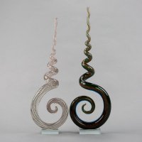 简约抽象艺术造型装饰玻璃摆件书房卧室装饰（不含税）