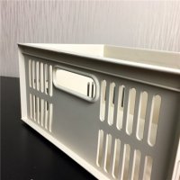 E-1539 简约安全环保家居收纳盒米白-中