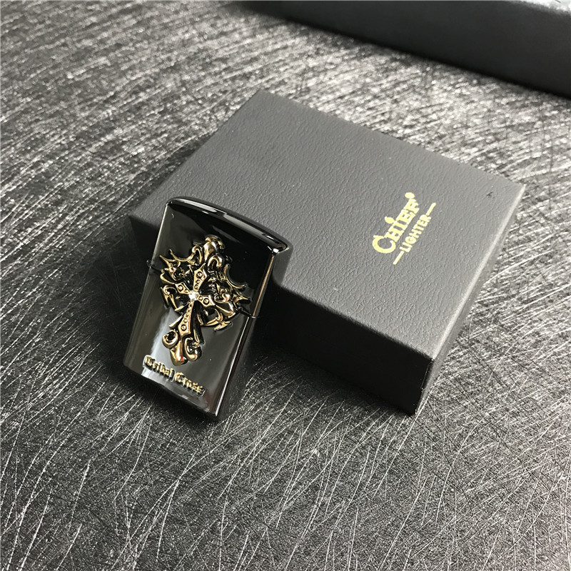 便携防风金属打火机小巧时尚创意打火机点烟器2