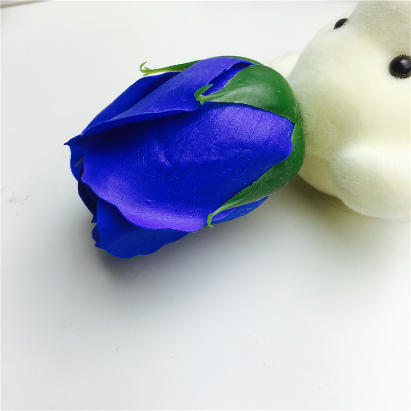 蓝色爆款玫瑰香皂花束礼盒康乃馨肥皂花批发情人节母亲节生日礼品厂家5